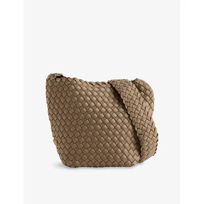 Naghedi Womens Laguna Woven Crossbody Bag Cashmere