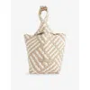 Naghedi Womens Kyoto Woven Clutch Mykonos