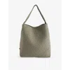 Naghedi Womens Nomad Medium Woven Tote Bag Celadon