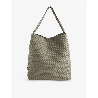 Naghedi Womens Nomad Medium Woven Tote Bag Celadon