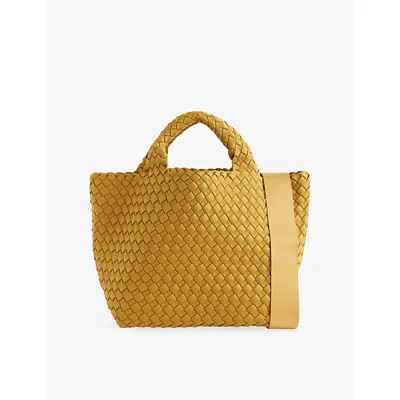 Naghedi Womens Citrine St Barths Small Woven Tote Bag In Yellow