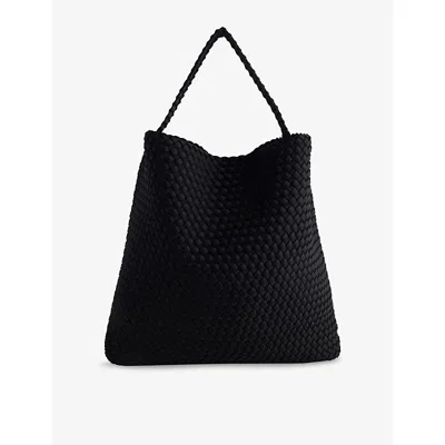 Naghedi Womens Onyx Nomad Large Woven Tote Bag