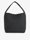 Naghedi Womens Onyx Nomad Woven Hobo Bag In Onyx
