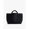 Naghedi Womens Onyx St. Barths Large Woven Tote Bag In Onyx