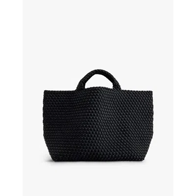 Naghedi Womens Onyx St. Barths Large Woven Tote Bag