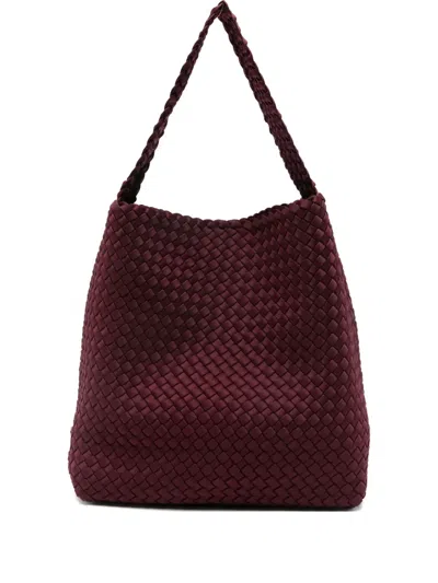 Naghedi Woven Tote Bag In Red