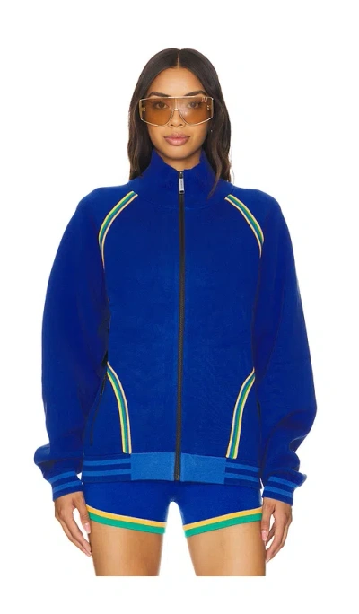 Nagnata Motley Track Jacket In Å¤©è“�è‰²