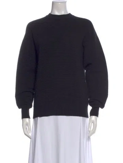 Pre-owned Nagnata Crew Neck Long Sleeve Sweatshirt In Black
