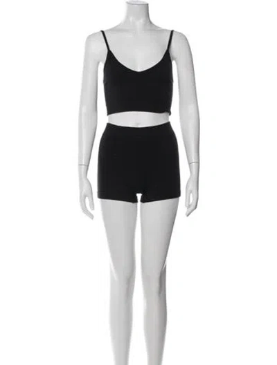 Pre-owned Nagnata Merino Wool Short Set In Gray