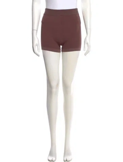 Pre-owned Nagnata Mini Shorts In Burgundy