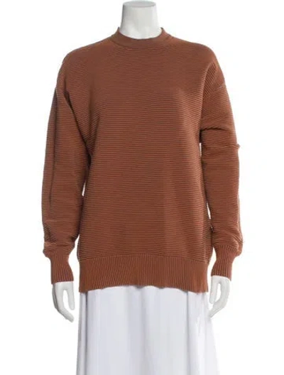 Pre-owned Nagnata Mock Neck Sweater In Brown