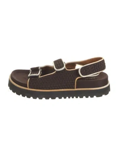 Pre-owned Nagnata Sandals In Brown