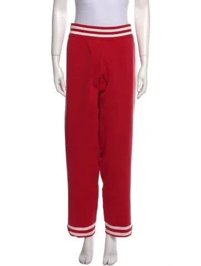 Pre-owned Nagnata Straight Leg Pants In Red