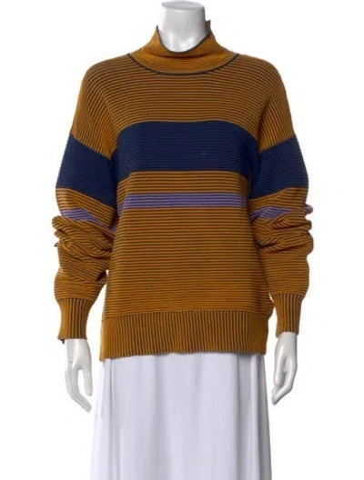 Pre-owned Nagnata Striped Turtleneck Sweater In Multi