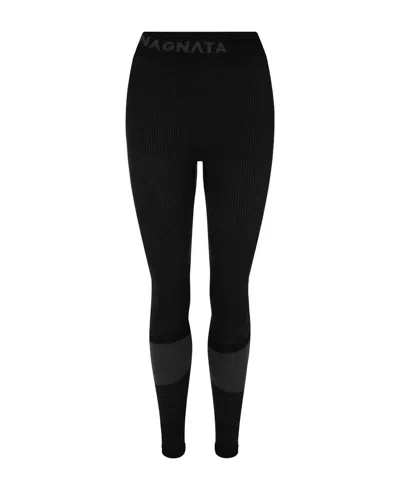 Nagnata Women's Ballet Leggings In Black/dark Charcoal