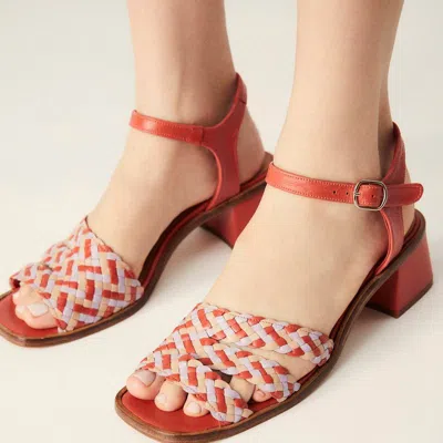 Naguisa Edith Sandal In Red