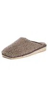 Naguisa Namo Teddy Slides Taupe In Taupe