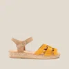 Naguisa Ruth Mustard Sandal In Multi