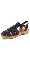 Naguisa Sativa Fisherman Espadrilles D. Brown In D. Brown
