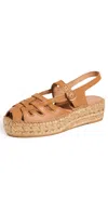 NAGUISA THALIS ESPADRILLES LIGHT BROWN