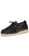 Naguisa Txalupa Espadrilles Black Woven In Black Woven