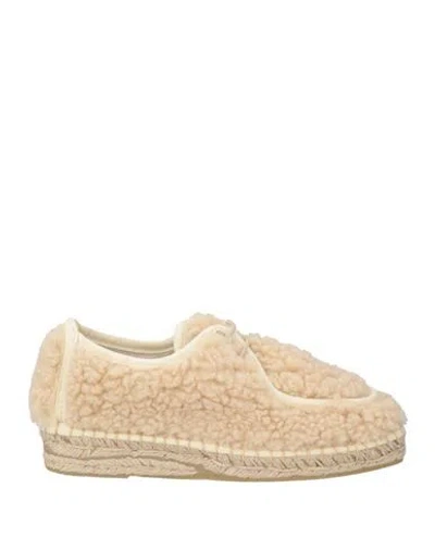 Naguisa Woman Lace-up Shoes Ivory Size 7 Textile Fibers In White