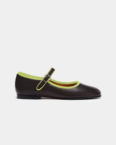 Naguisa Women's Adams Maryjane Shoes In Brown In Black