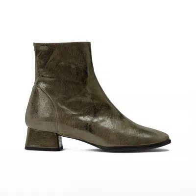Naguisa Women's Bieldo Green Metal Ankle Boot