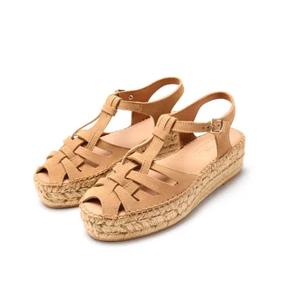 Naguisa Women's Brown  Espadrilles - Bemol Camel