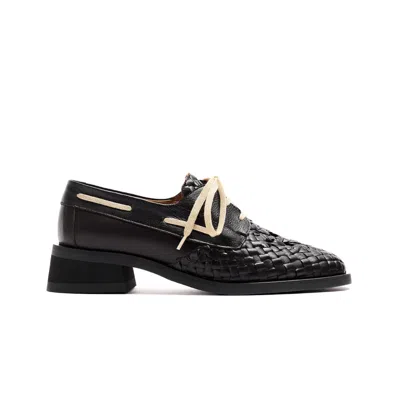 Naguisa Women's Cirila Dark Brown Woven In Black