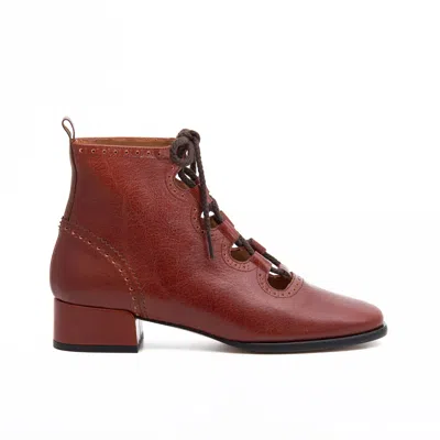 Naguisa Women's Elur Brown Ankle Boot