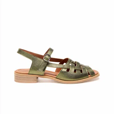 Naguisa Women's Green Manto Olive Metal -