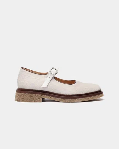 Naguisa Women's Jada Maryjane Shoes In Ecru In White
