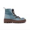 Naguisa Women's Kaus Blue Chunky Boot In Blue