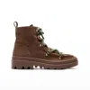 Naguisa Women's Kaus Brown Chunky Boot In Brown