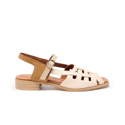Naguisa Women's Manto Ecru Brown Gloss -