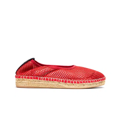 Naguisa Women's  Espadrilles - Allium Red Woven