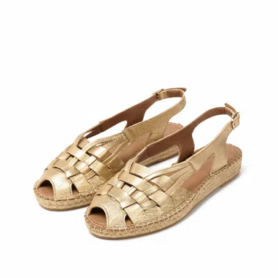 Naguisa Women's  Espadrilles - Etel Light Gold