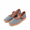 Naguisa Women's  Espadrilles - Peonia D. Grey-red In Grey