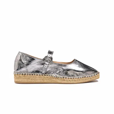 Naguisa Women's  Espadrilles - Peonia Grey Metal