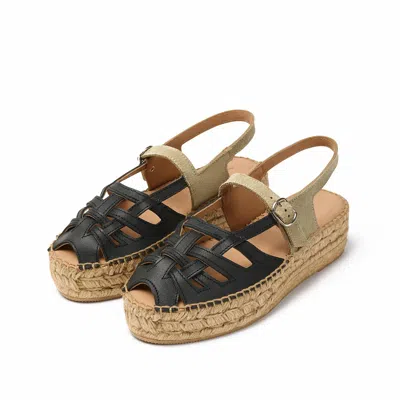 Naguisa Women's  Espadrilles - Thalis Black-olive
