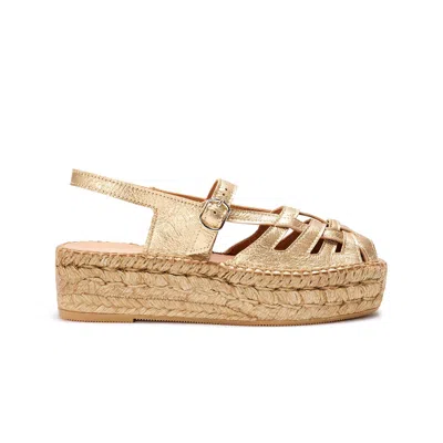 Naguisa Women's  Espadrilles - Thalis Light Gold