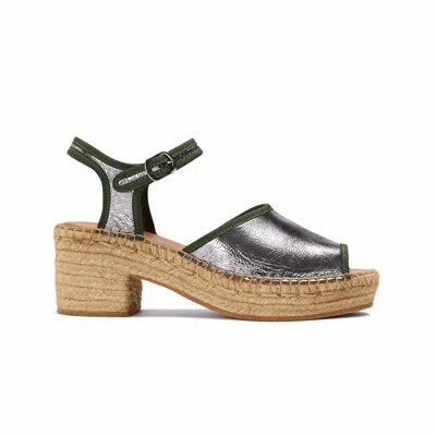 Naguisa Women's  Espadrilles - Var Grey Metal