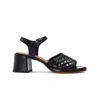 Naguisa Women's  Woven Sandanls - Cynara Black In Black