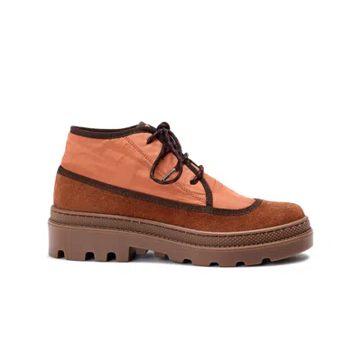 Naguisa Women's Orange  Ankle Boots - Taku Multi Mahogany
