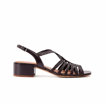 Naguisa Women's Purple Raco Square Low Eggplant -