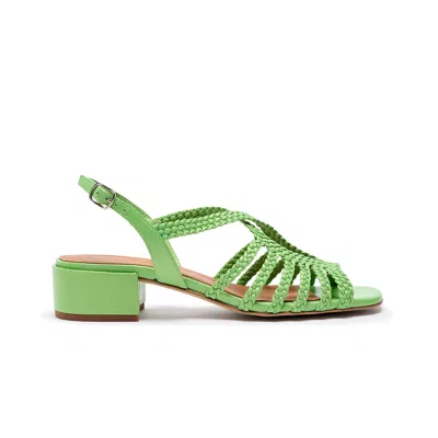 Naguisa Women's Raco Green Nacar Low