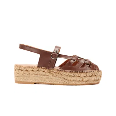 Naguisa Women's Sandals Thalis Brown -  In Animal Print