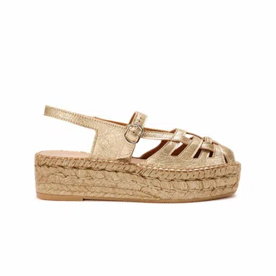 Naguisa Women's Sandals Thalis Light Gold -