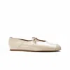 NAGUISA WOMEN'S WHITE NAGUISA BALLET FLATS - BORAGO ECRU